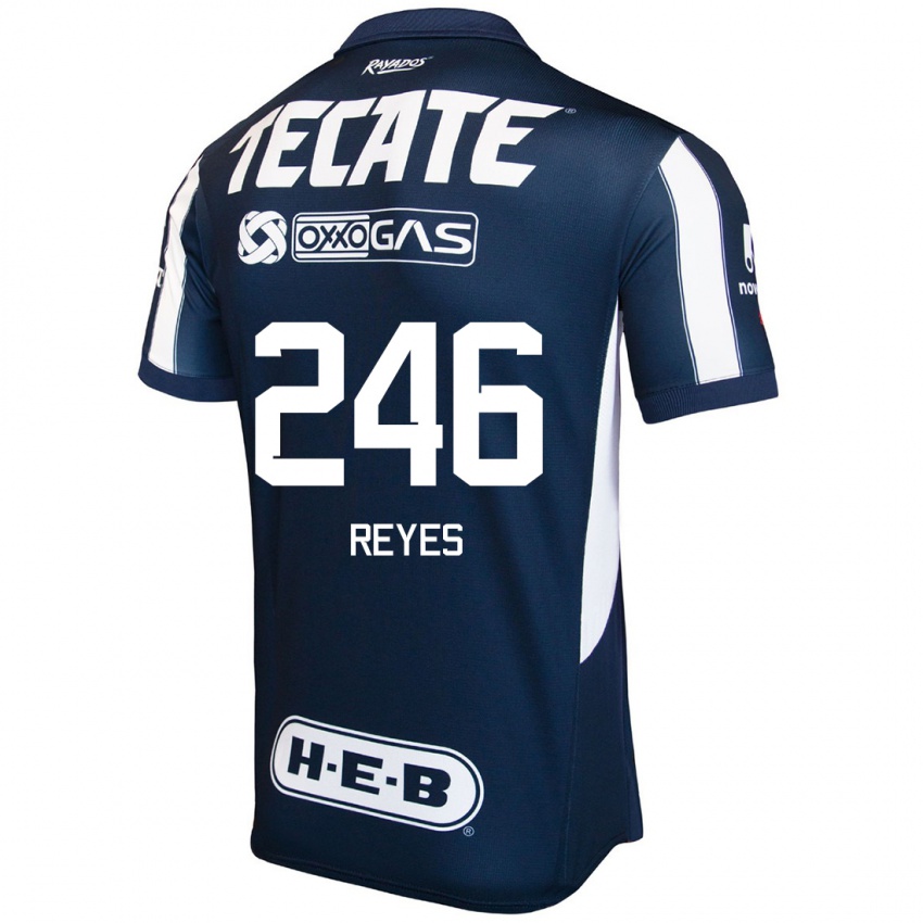 Heren Cristian Reyes #246 Blauw Rood Wit Thuisshirt Thuistenue 2024/25 T-Shirt België