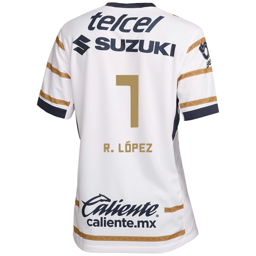 Homme Maillot Rodrigo López #7 Obsidienne Blanche Tenues Domicile 2024/25 T-Shirt Belgique