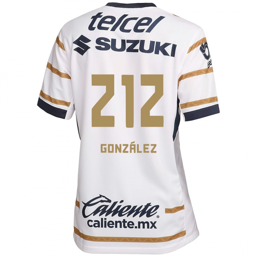 Homme Maillot José González #212 Obsidienne Blanche Tenues Domicile 2024/25 T-Shirt Belgique