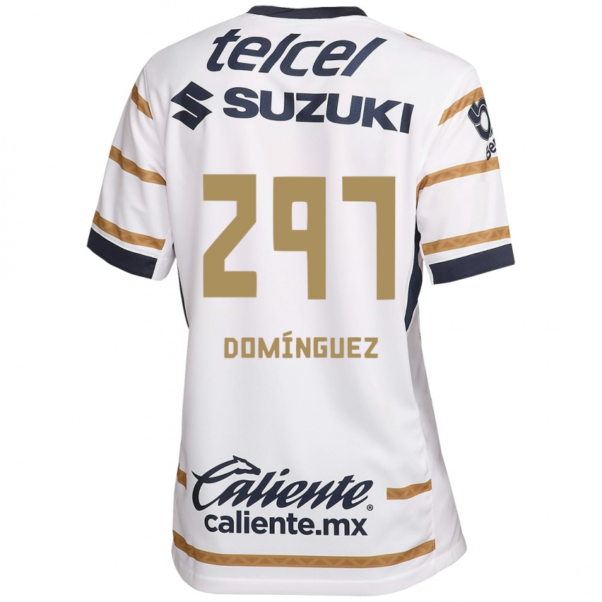 Homme Maillot Julio Dominguez #297 Obsidienne Blanche Tenues Domicile 2024/25 T-Shirt Belgique