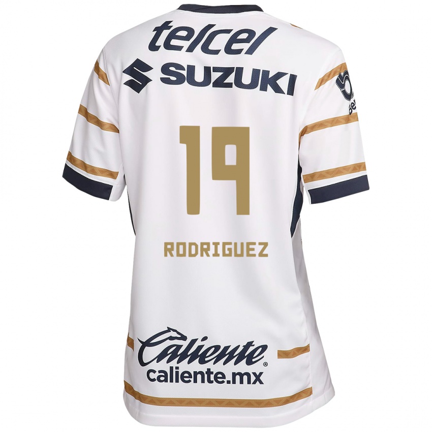 Homme Maillot Yaneisy Rodriguez #19 Obsidienne Blanche Tenues Domicile 2024/25 T-Shirt Belgique