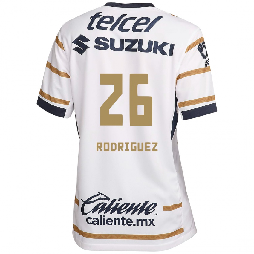 Homme Maillot Lucia Rodriguez #26 Obsidienne Blanche Tenues Domicile 2024/25 T-Shirt Belgique