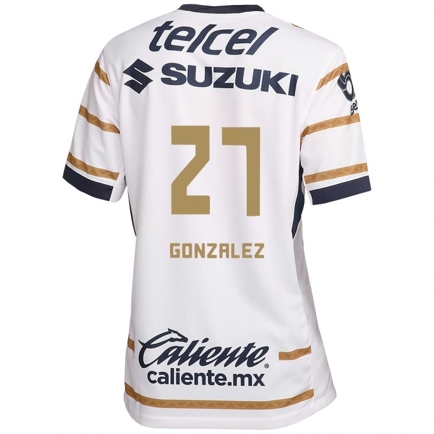 Homme Maillot Heidi Gonzalez #27 Obsidienne Blanche Tenues Domicile 2024/25 T-Shirt Belgique