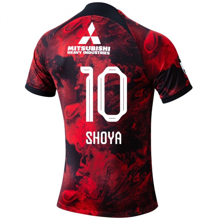 Herren Shoya Nakajima #10 Rot Schwarz Heimtrikot Trikot 2024/25 T-Shirt Belgien