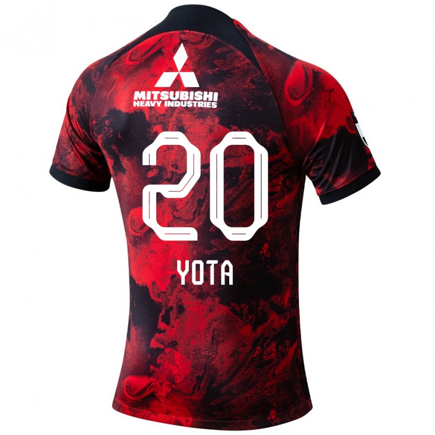 Herren Yota Sato #20 Rot Schwarz Heimtrikot Trikot 2024/25 T-Shirt Belgien