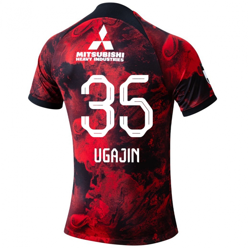 Herren Tomoya Ugajin #35 Rot Schwarz Heimtrikot Trikot 2024/25 T-Shirt Belgien