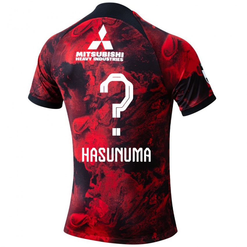 Herren Shunsuke Hasunuma #0 Rot Schwarz Heimtrikot Trikot 2024/25 T-Shirt Belgien