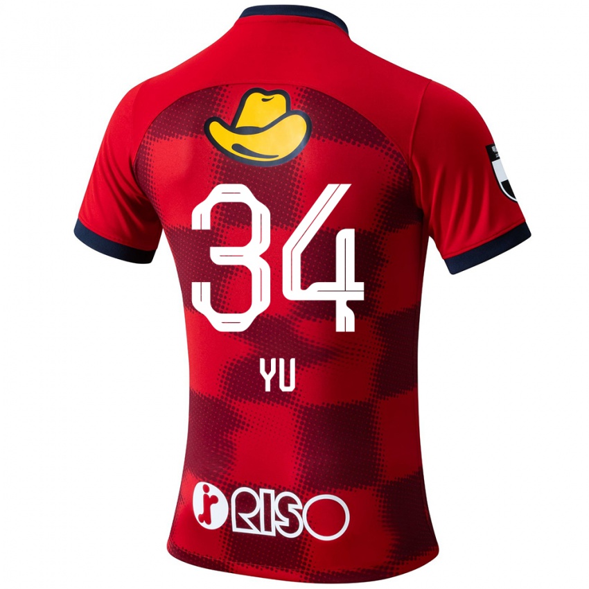 Heren Yu Funabashi #34 Rood Blauw Wit Thuisshirt Thuistenue 2024/25 T-Shirt België