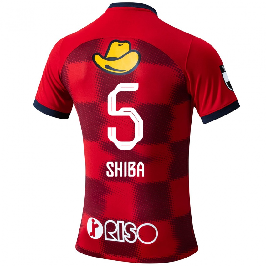 Heren Rikuto Shiba #5 Rood Blauw Wit Thuisshirt Thuistenue 2024/25 T-Shirt België