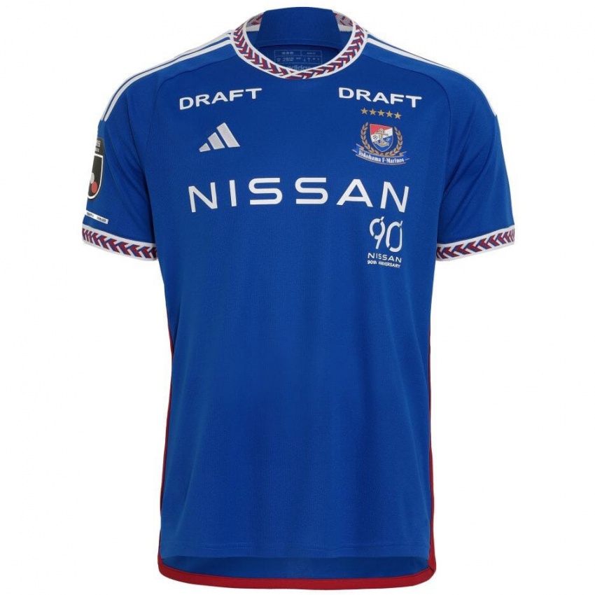 Homme Maillot Kota Mizunuma #18 Bleu Blanc Rouge Tenues Domicile 2024/25 T-Shirt Belgique