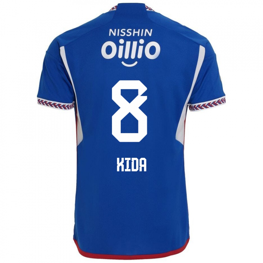 Heren Takuya Kida #8 Blauw Wit Rood Thuisshirt Thuistenue 2024/25 T-Shirt België