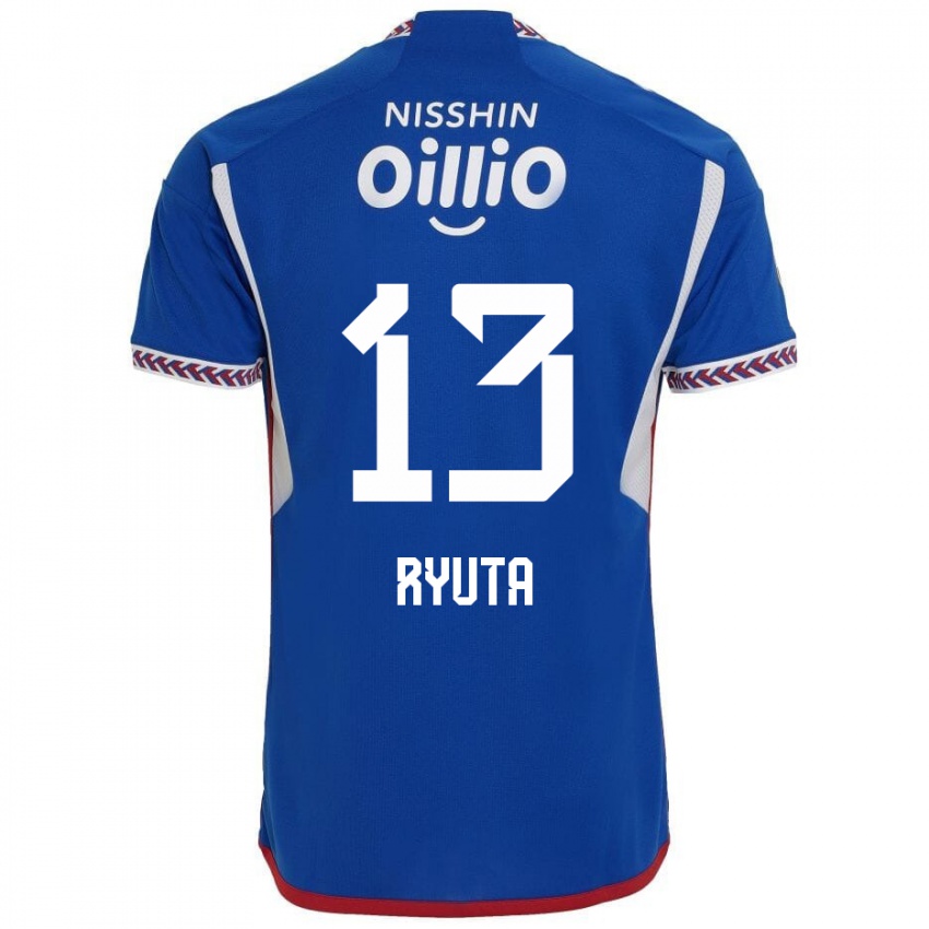 Heren Ryuta Koike #13 Blauw Wit Rood Thuisshirt Thuistenue 2024/25 T-Shirt België