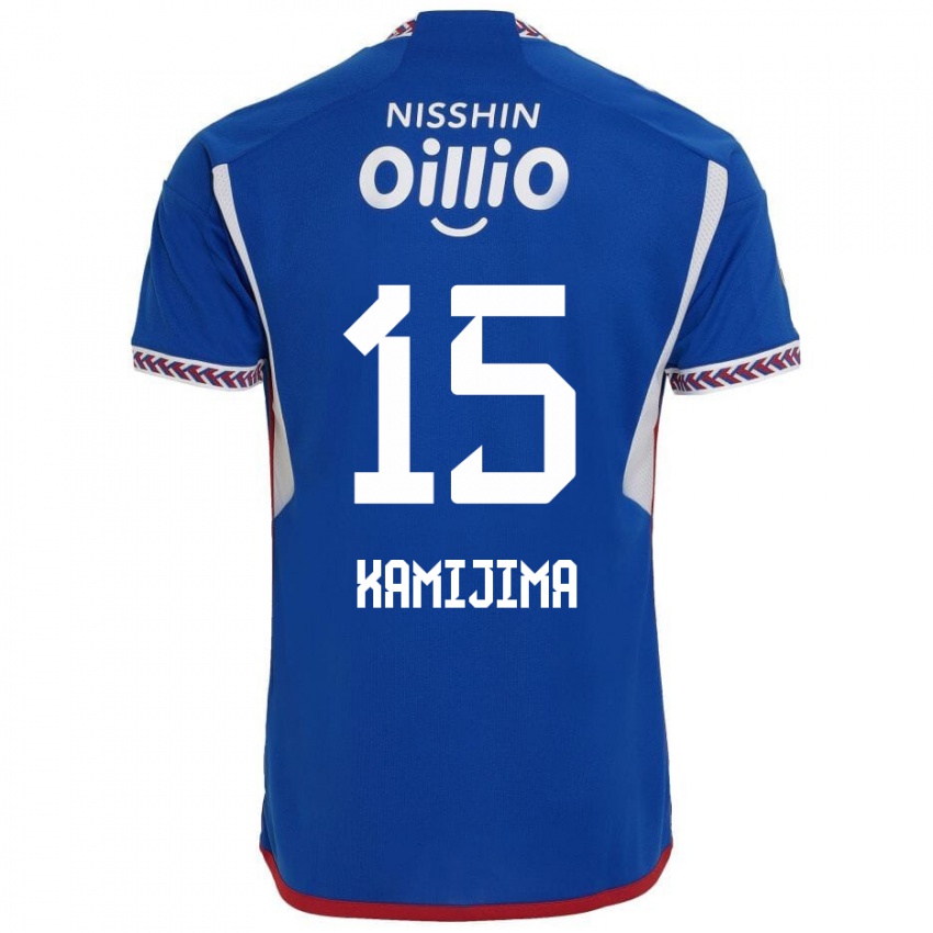 Heren Takumi Kamijima #15 Blauw Wit Rood Thuisshirt Thuistenue 2024/25 T-Shirt België