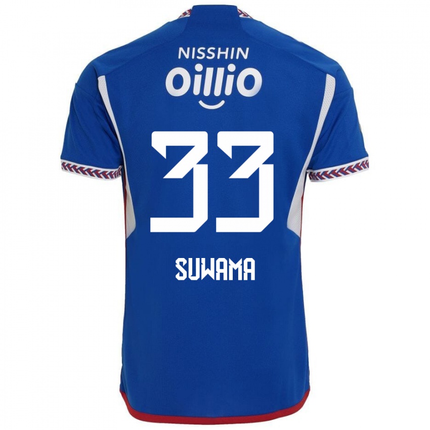 Heren Kosei Suwama #33 Blauw Wit Rood Thuisshirt Thuistenue 2024/25 T-Shirt België