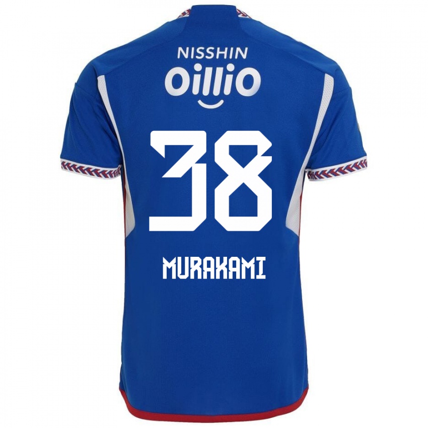 Heren Yuhi Murakami #38 Blauw Wit Rood Thuisshirt Thuistenue 2024/25 T-Shirt België