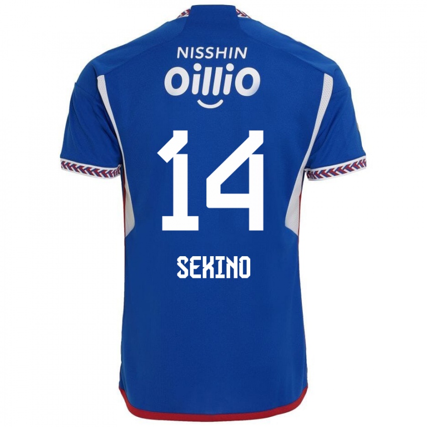 Heren Aiki Sekino #14 Blauw Wit Rood Thuisshirt Thuistenue 2024/25 T-Shirt België