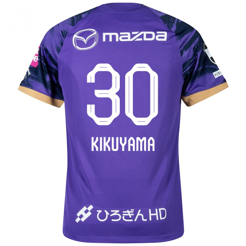 Homme Maillot Rio Kikuyama #30 Blanc Violet Tenues Domicile 2024/25 T-Shirt Belgique