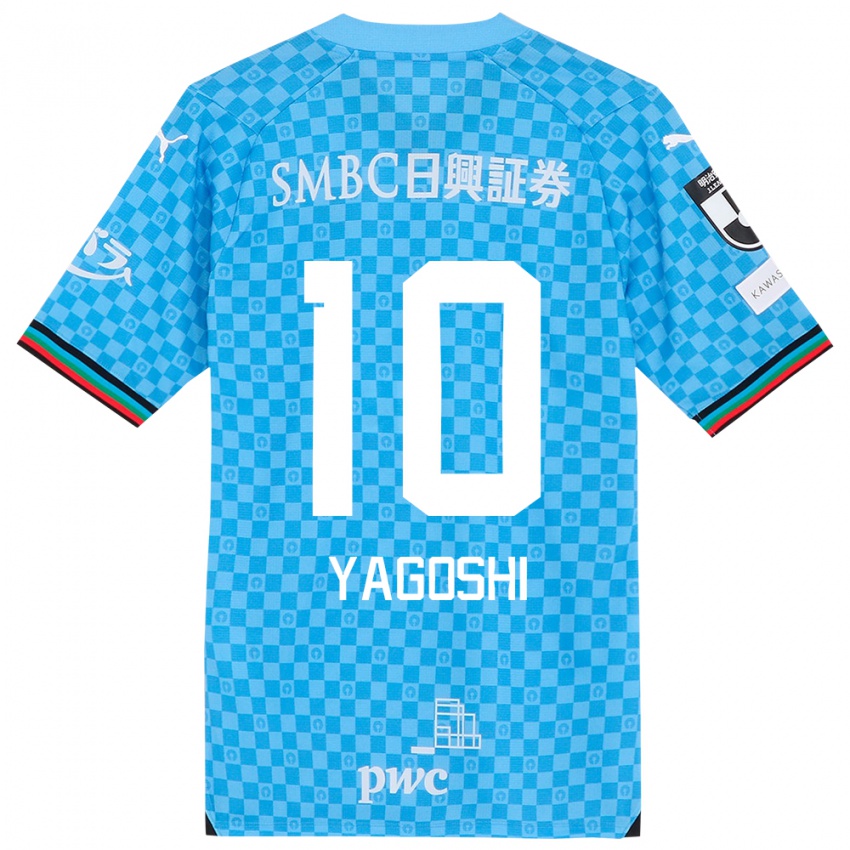 Homme Maillot Mikito Yagoshi #10 Bleu Azur Tenues Domicile 2024/25 T-Shirt Belgique