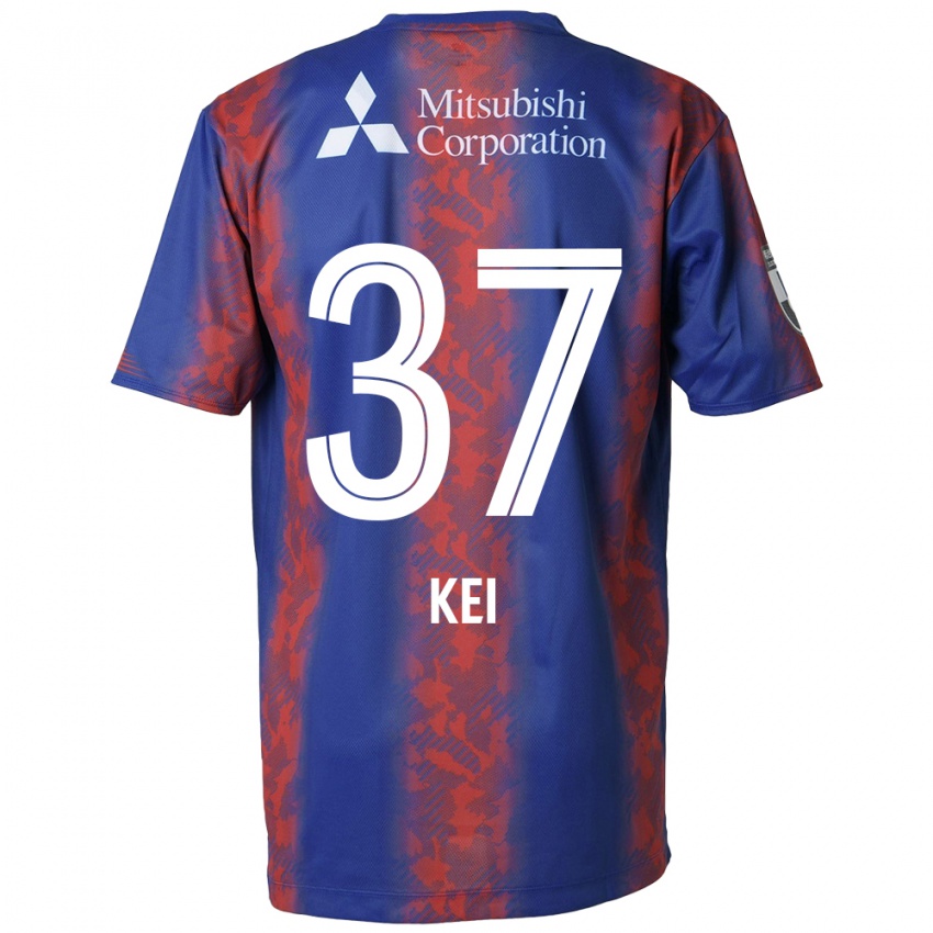 Heren Kei Koizumi #37 Blauw Rood Thuisshirt Thuistenue 2024/25 T-Shirt België