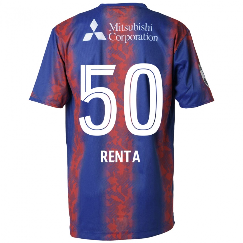 Herren Renta Higashi #50 Blau Rot Heimtrikot Trikot 2024/25 T-Shirt Belgien