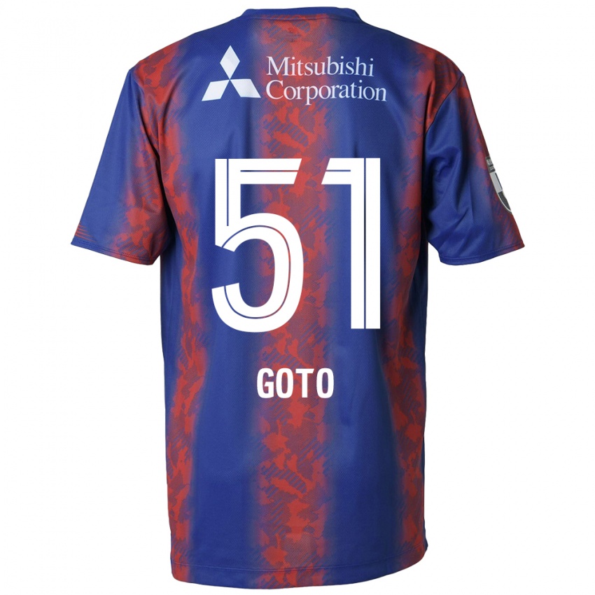 Heren Wataru Goto #51 Blauw Rood Thuisshirt Thuistenue 2024/25 T-Shirt België