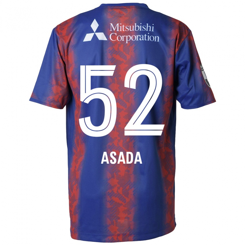 Heren Rui Asada #52 Blauw Rood Thuisshirt Thuistenue 2024/25 T-Shirt België