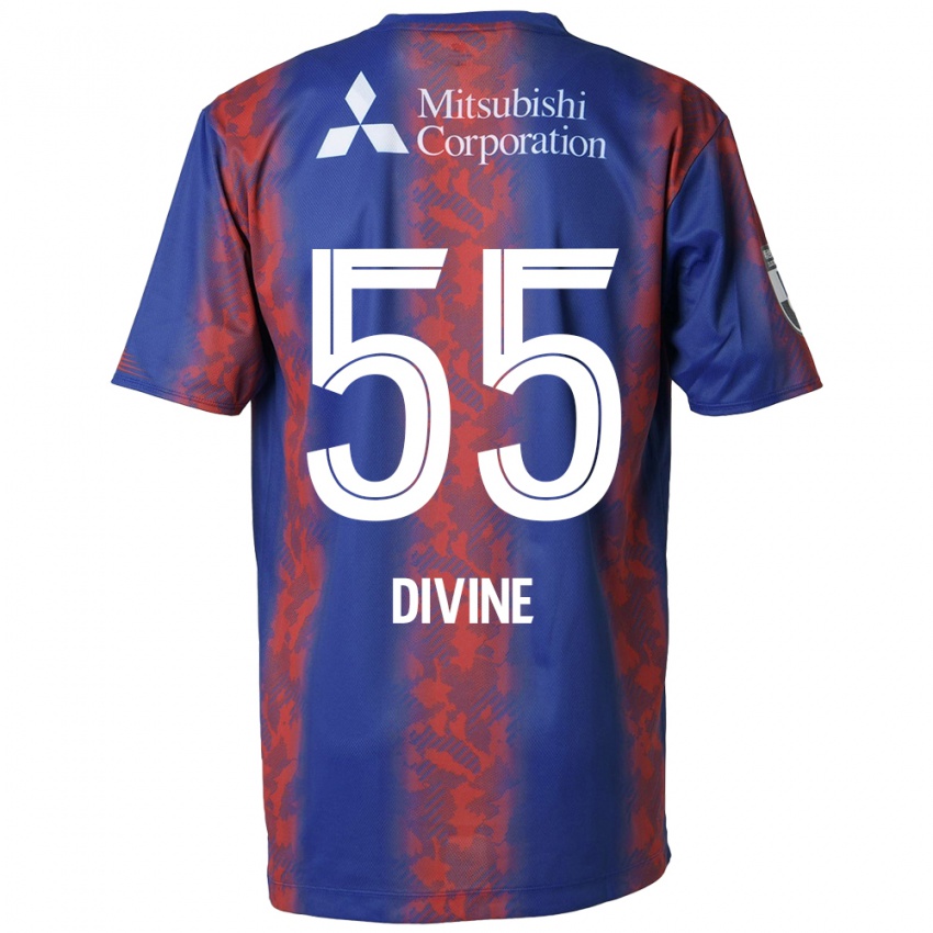 Homme Maillot Divine Chinedu Otani #55 Bleu Rouge Tenues Domicile 2024/25 T-Shirt Belgique