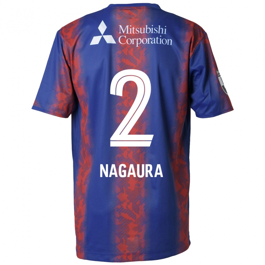 Heren Koshi Nagaura #2 Blauw Rood Thuisshirt Thuistenue 2024/25 T-Shirt België