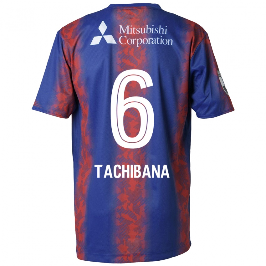 Herren Keigo Tachibana #6 Blau Rot Heimtrikot Trikot 2024/25 T-Shirt Belgien