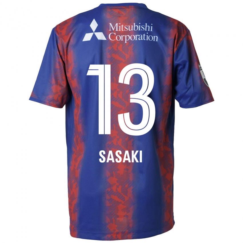 Heren Shoei Sasaki #13 Blauw Rood Thuisshirt Thuistenue 2024/25 T-Shirt België