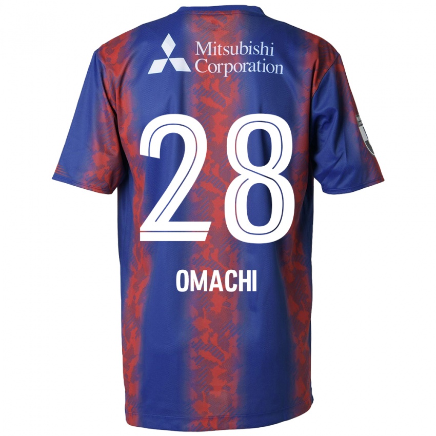 Herren Shugo Omachi #28 Blau Rot Heimtrikot Trikot 2024/25 T-Shirt Belgien