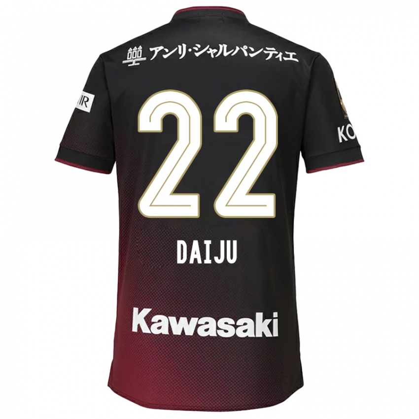 Homme Maillot Daiju Sasaki #22 Noir Rouge Tenues Domicile 2024/25 T-Shirt Belgique