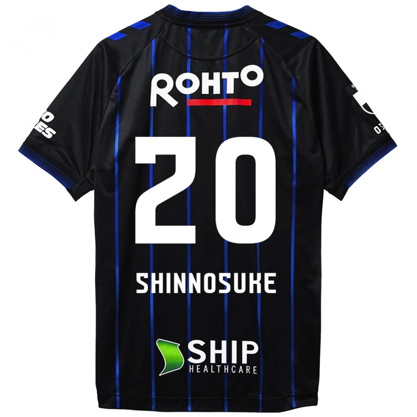 Homme Maillot Shinnosuke Nakatani #20 Noir Bleu Tenues Domicile 2024/25 T-Shirt Belgique