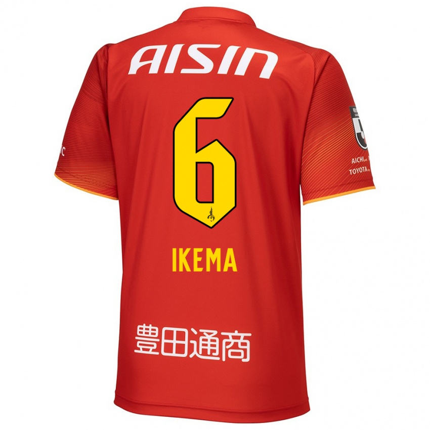 Herren Kano Ikema #6 Rot Weiß Gelb Heimtrikot Trikot 2024/25 T-Shirt Belgien