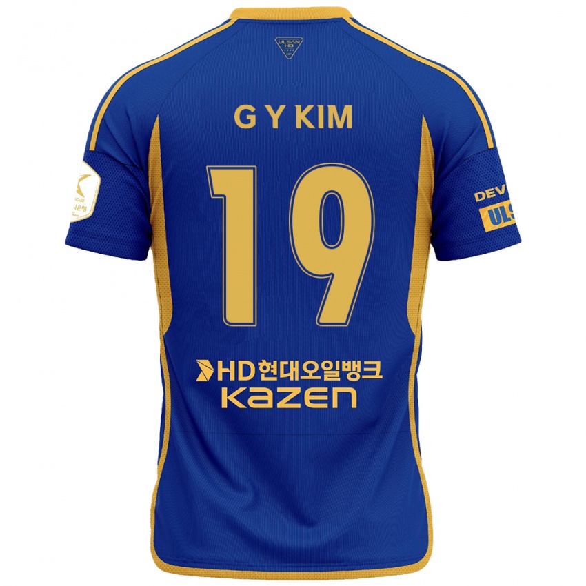 Herren Young-Gwon Kim #19 Blau Gelb Heimtrikot Trikot 2024/25 T-Shirt Belgien