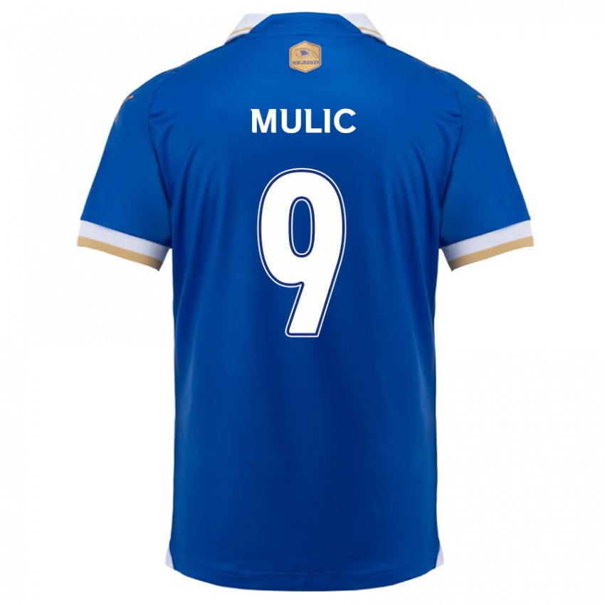 Herren Fejsal Mulic #9 Blau Weiss Heimtrikot Trikot 2024/25 T-Shirt Belgien