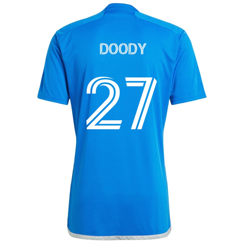 Herren Grayson Doody #27 Blau Weiss Heimtrikot Trikot 2024/25 T-Shirt Belgien