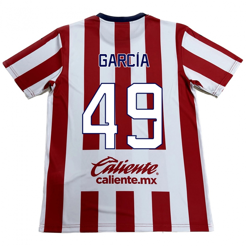 Heren Gilberto García #49 Rood Wit Thuisshirt Thuistenue 2024/25 T-Shirt België