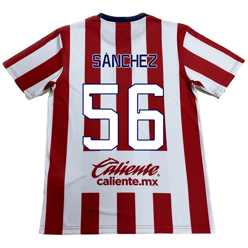 Heren Benjamín Sánchez #56 Rood Wit Thuisshirt Thuistenue 2024/25 T-Shirt België