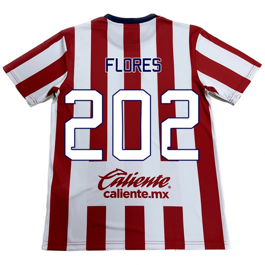 Heren Daniel Flores #202 Rood Wit Thuisshirt Thuistenue 2024/25 T-Shirt België