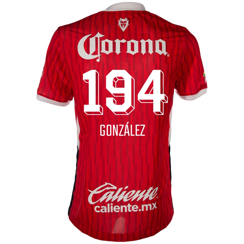 Heren Cristopher González #194 Rood Wit Thuisshirt Thuistenue 2024/25 T-Shirt België