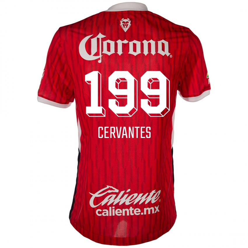 Heren Axel Cervantes #199 Rood Wit Thuisshirt Thuistenue 2024/25 T-Shirt België