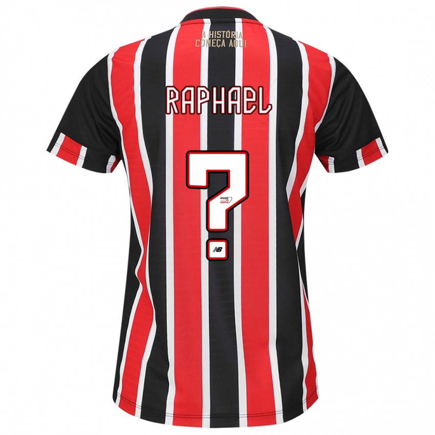 Heren Raphael #0 Zwart Rood Wit Uitshirt Uittenue 2024/25 T-Shirt België