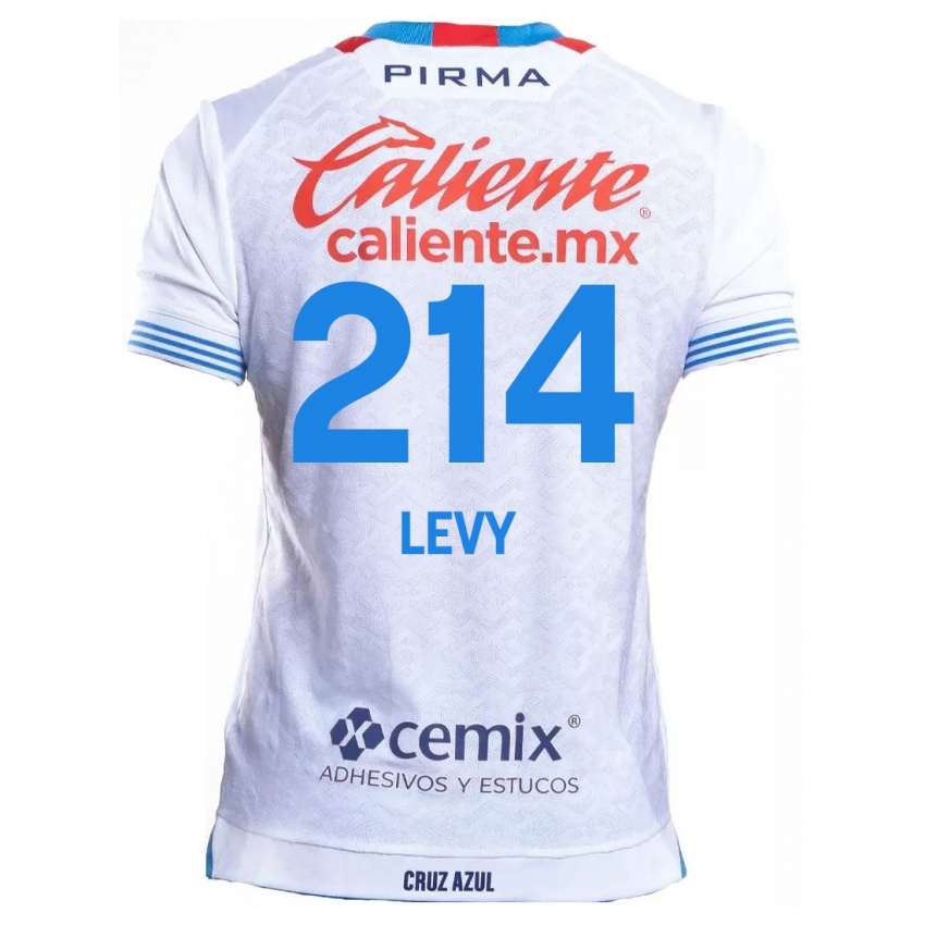 Herren Mateo Levy #214 Weiß Blau Auswärtstrikot Trikot 2024/25 T-Shirt Belgien