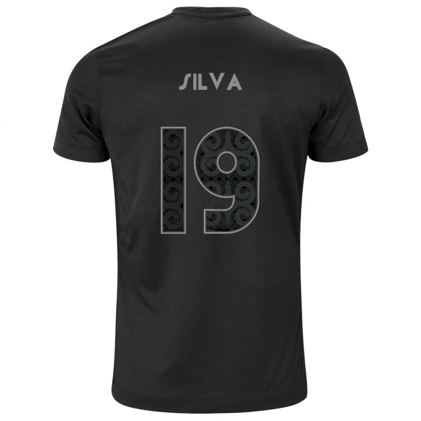 Heren Gustavo Silva #19 Zwart Uitshirt Uittenue 2024/25 T-Shirt België