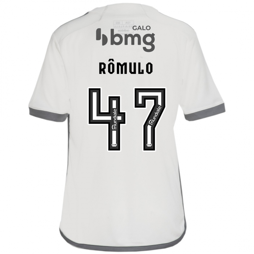 Homme Maillot Romulo #47 Blanc Cassé Tenues Extérieur 2024/25 T-Shirt Belgique