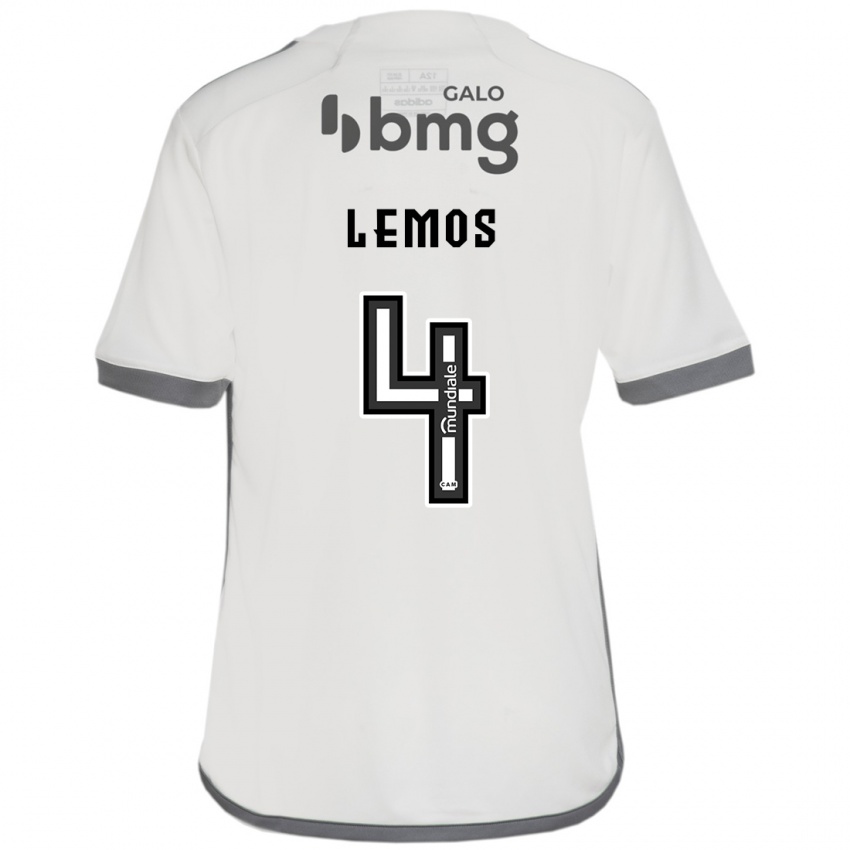 Homme Maillot Mauricio Lemos #4 Blanc Cassé Tenues Extérieur 2024/25 T-Shirt Belgique