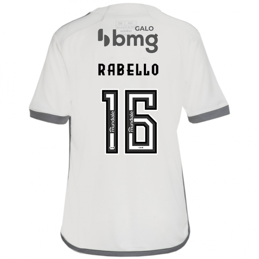 Homme Maillot Igor Rabello #16 Blanc Cassé Tenues Extérieur 2024/25 T-Shirt Belgique