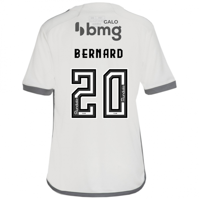 Homme Maillot Bernard #20 Blanc Cassé Tenues Extérieur 2024/25 T-Shirt Belgique