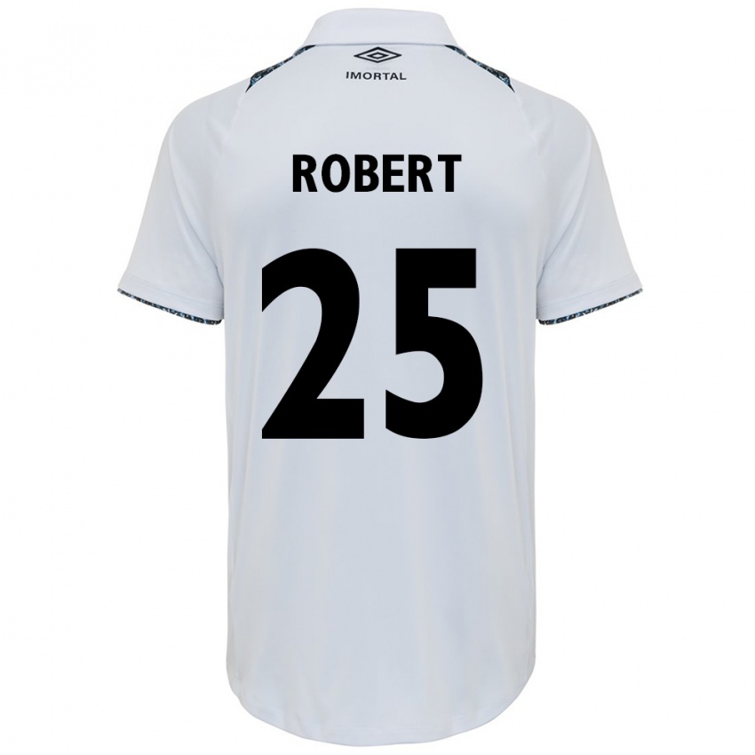 Heren Jhonata Robert #25 Wit Blauw Uitshirt Uittenue 2024/25 T-Shirt België